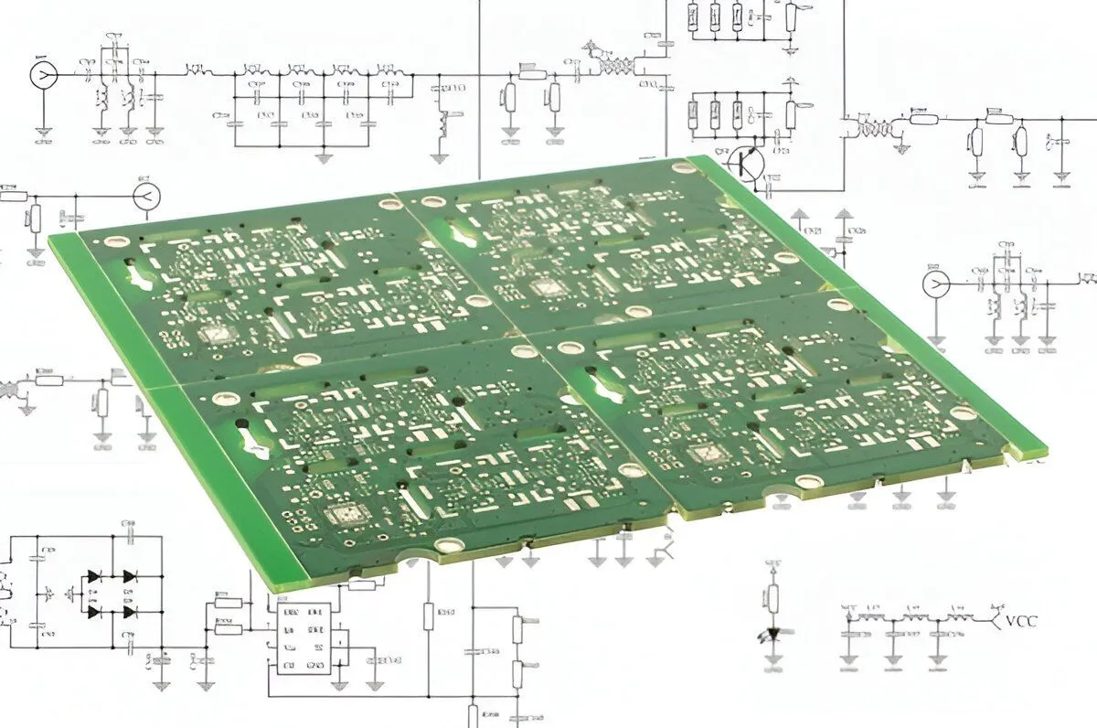 High-speed custom PCB layout and design rendering